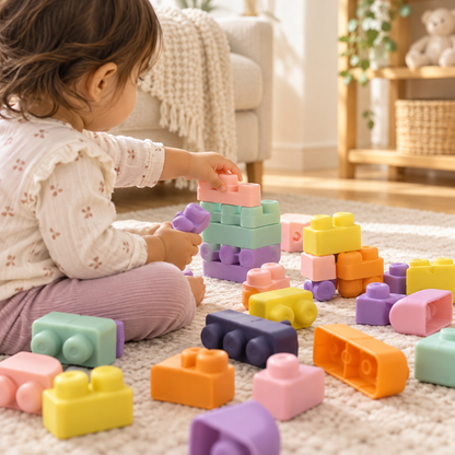 Larone MiniBlocks – 24 Parça Yumuşak Yapı Blokları