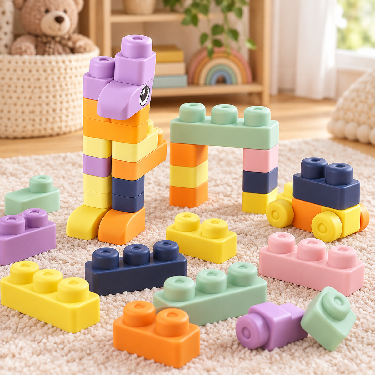 Larone MiniBlocks – 24 Parça Yumuşak Yapı Blokları